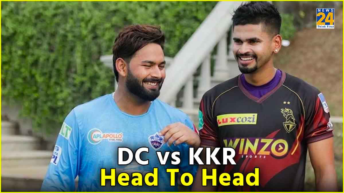 DC vs KKR Head To Head Record Rishabh Pant Shreyas Iyer