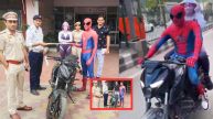 Delhi Police Spider man