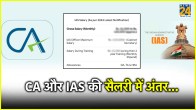 Difference in salary of CA and IAS