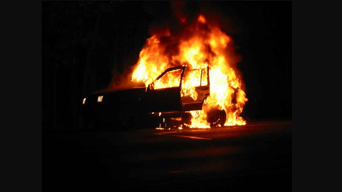 Fortuner Fire Ludhiana Punjab