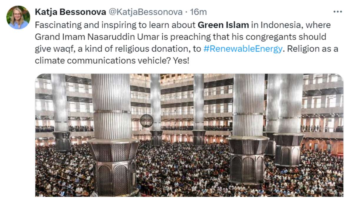 An X Post On Green Islam In Indonesia