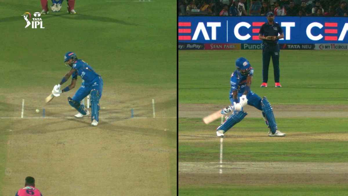 Hardik Pandya Wide Ball RR vs MI