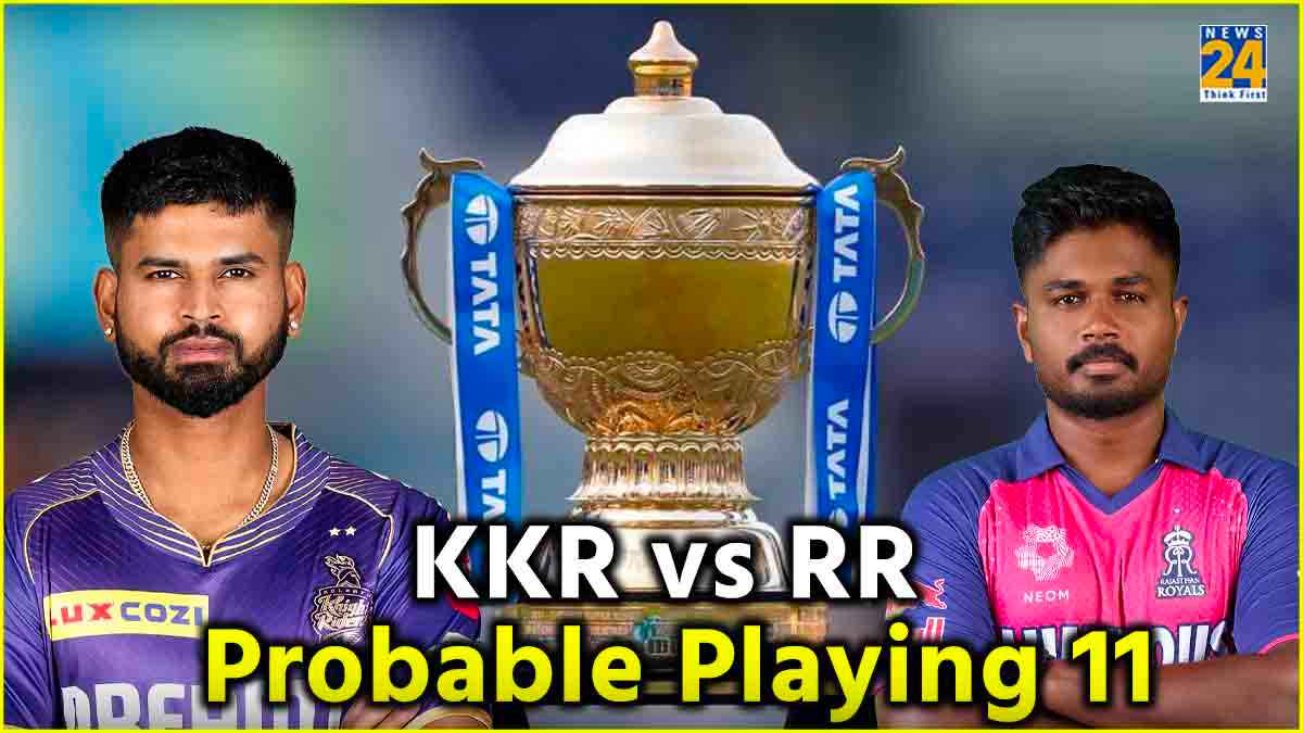 KKR vs RR Probable Playing 11 Kolkata Knight Riders Rajasthan Royals Eden Gardens