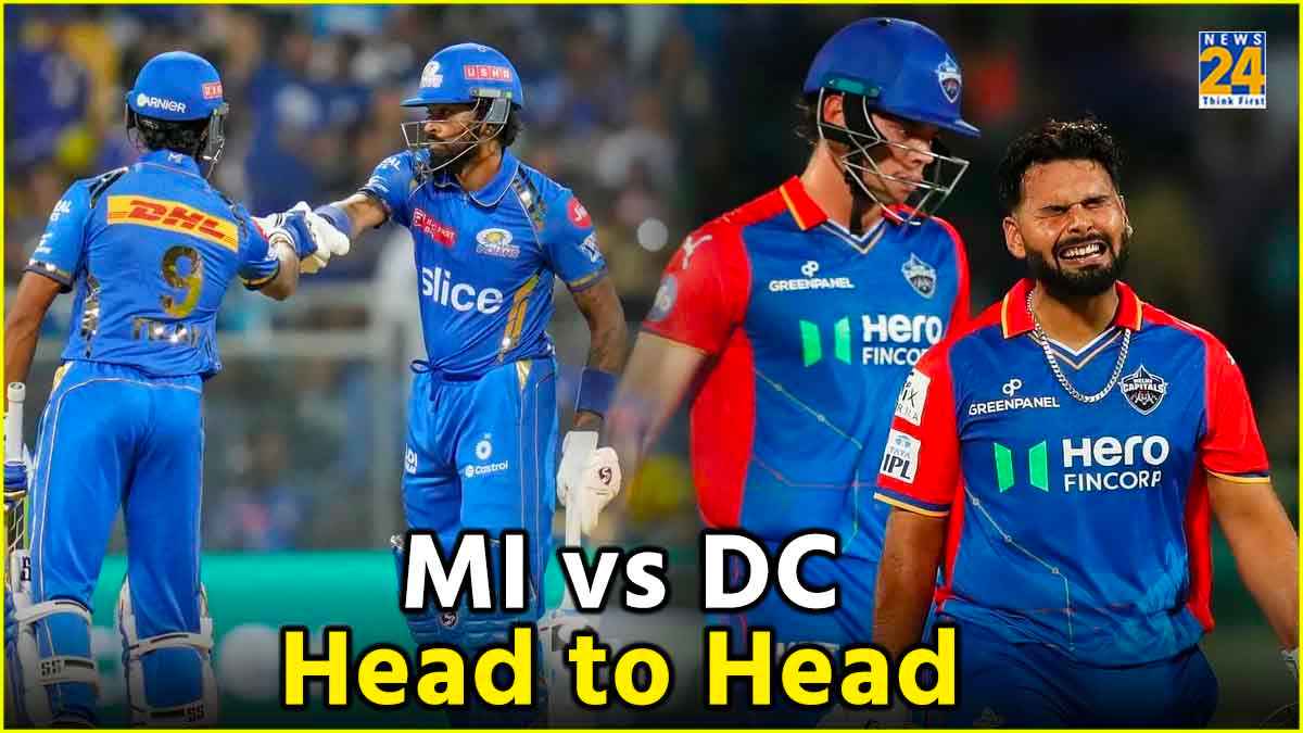 MI vs DC Head to Head Records Mumbai Indians Delhi Capitals Wankhede Stadium