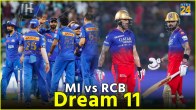 MI vs RCB Dream 11 Predictions Mumbai Indians Royal Challengers Bangalore