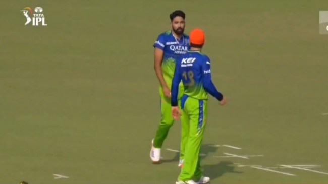 Mohammed Siraj Virat Kohli