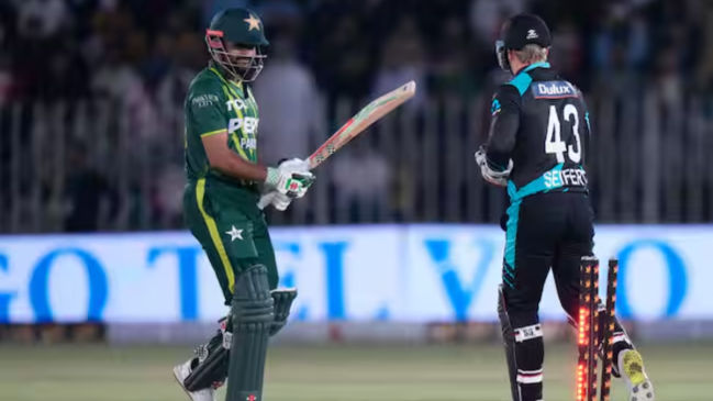 PAK vs NZ pak vs nz 4th t20i pakistan cricket new zealand won by 4 runs babar azam