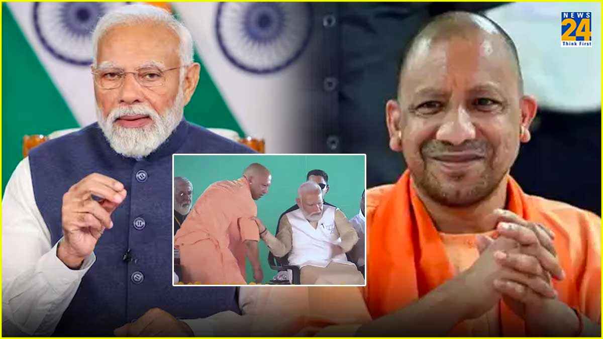आखिर मंच पर क्यों PM मोदी ने पकड़ा CM योगी का हाथ? जानकर दंग रह जाएंगे आप