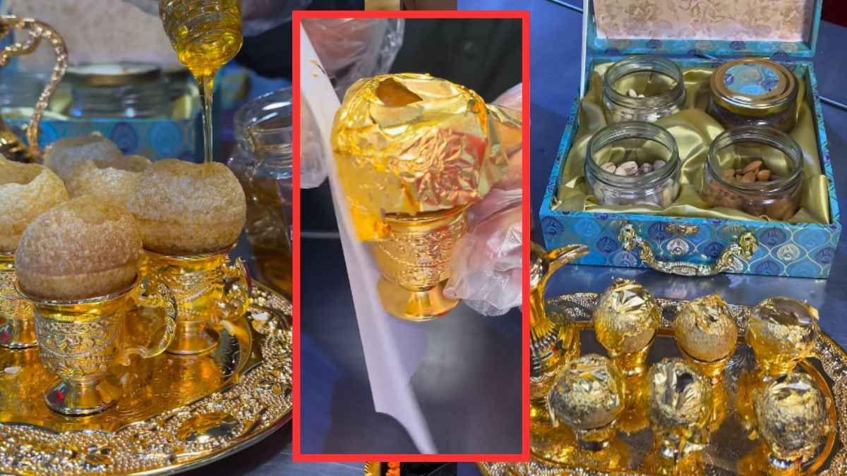 'गोल्ड' के गोलगप्पे की प्लेट देखी है क्या? वीडियो को देख चुके हैं 30 लाख से ज्यादा लोग