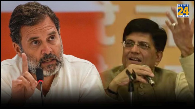 Piyush Goyal and Rahul Gandhi