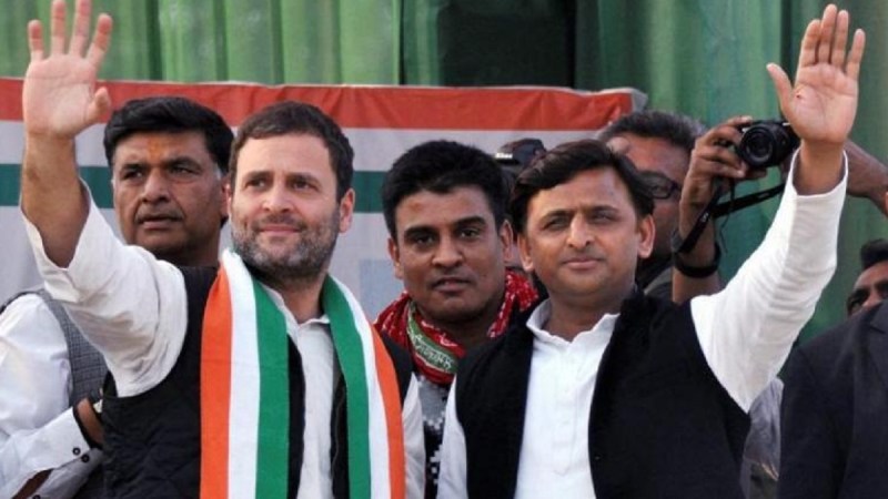 Rahul Gandhi Akhilesh Yadav INDIA Alliance Kaushambi Ghaziabad