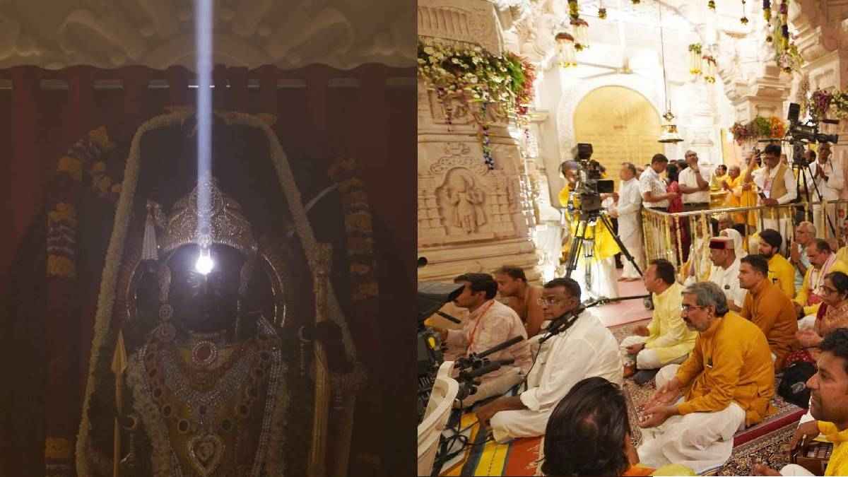 जब रामलला के ललाट पर चमके सूर्य देवता, जानें कैसे सम्पन्न हुआ अयोध्या का सूर्य तिलक समारोह?