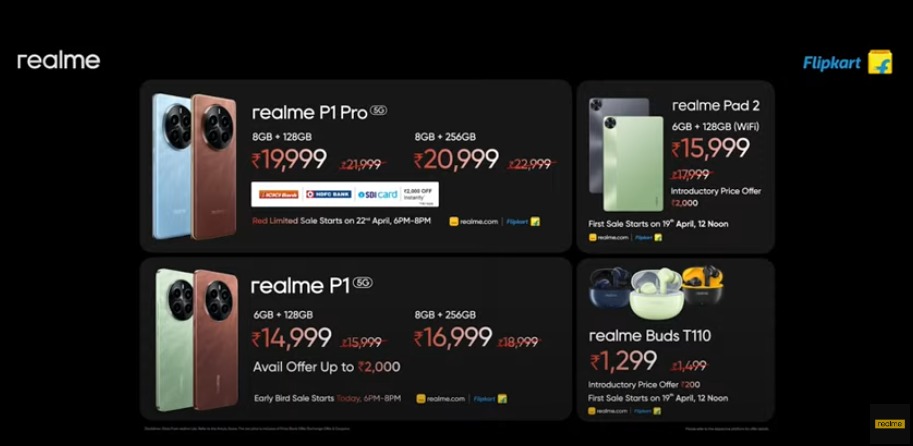 Realme P Series 5G price 