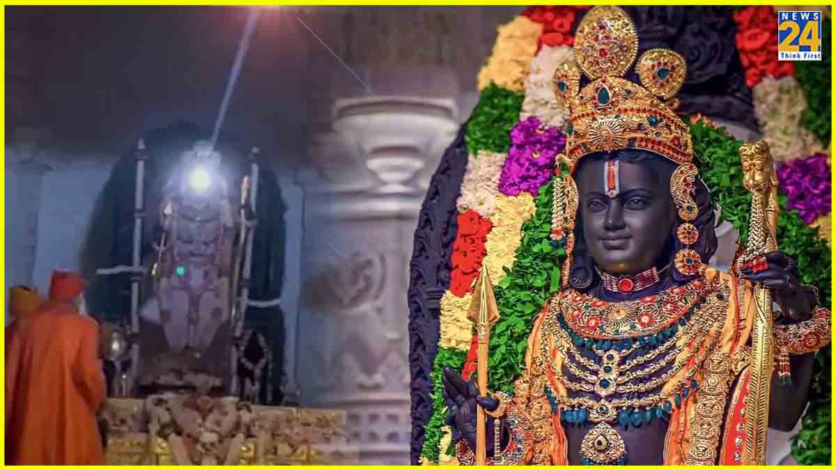 Ram Lalla Surya Tilak Ram Mandir Ayodhya Ram Navami 2024