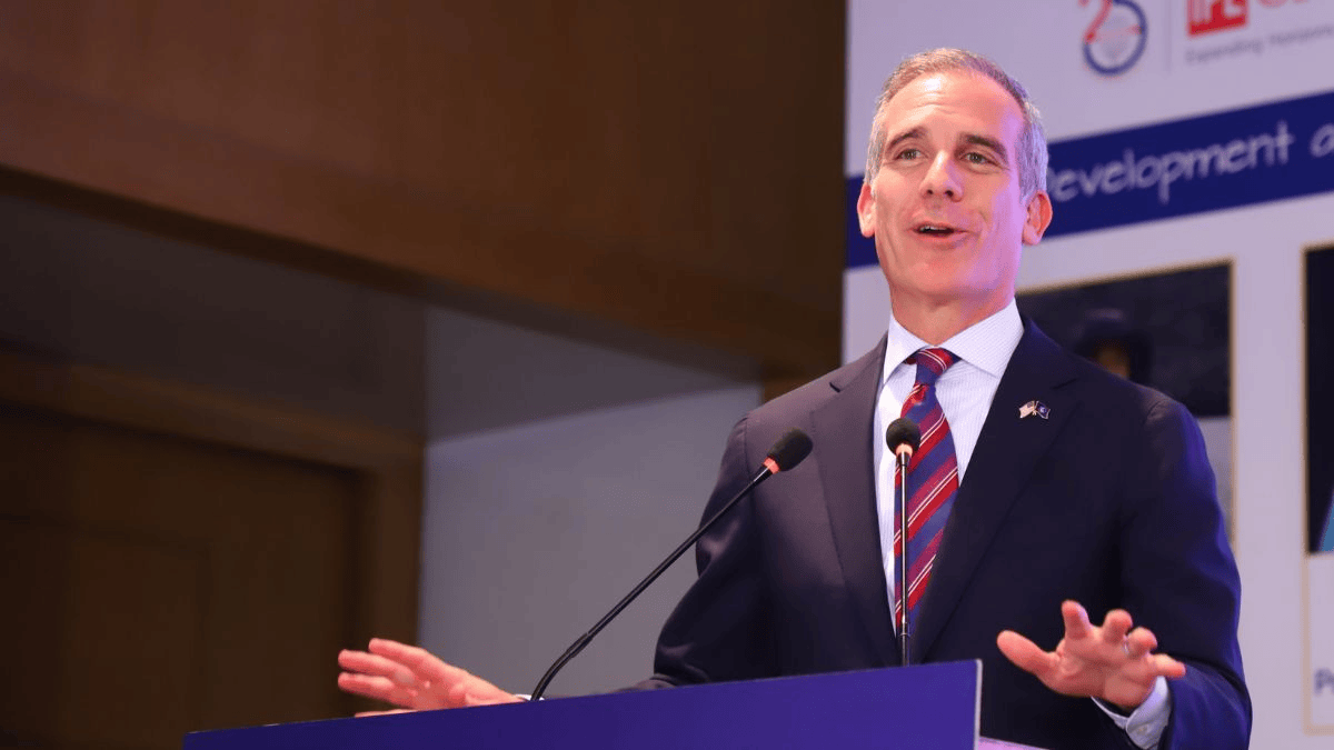 US ambassador Eric Garcetti on Indians
