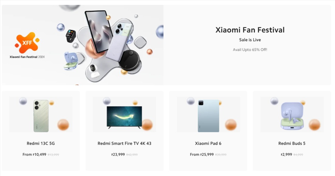 Xiaomi Fan Festival Sale 2024