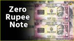 Zero Rupee Note