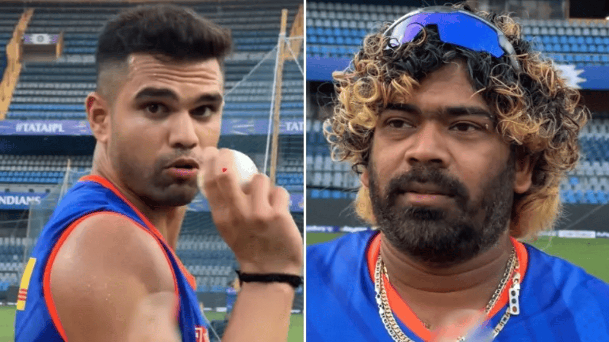 IPL 2024 MI vs CSK arjun tendulkar unleashes yorkers lasith malinga