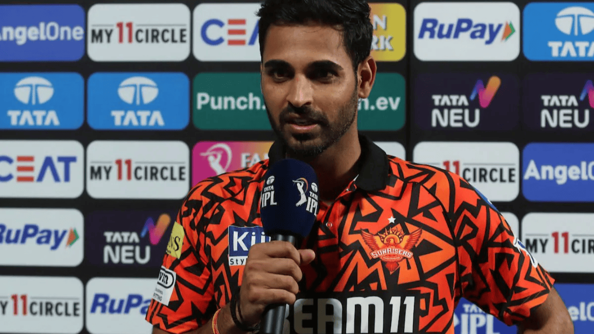 ipl 2024 bhuvneshwar kumar reaction rohit sharma dc vs srh