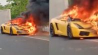 lamborghini fire viral video