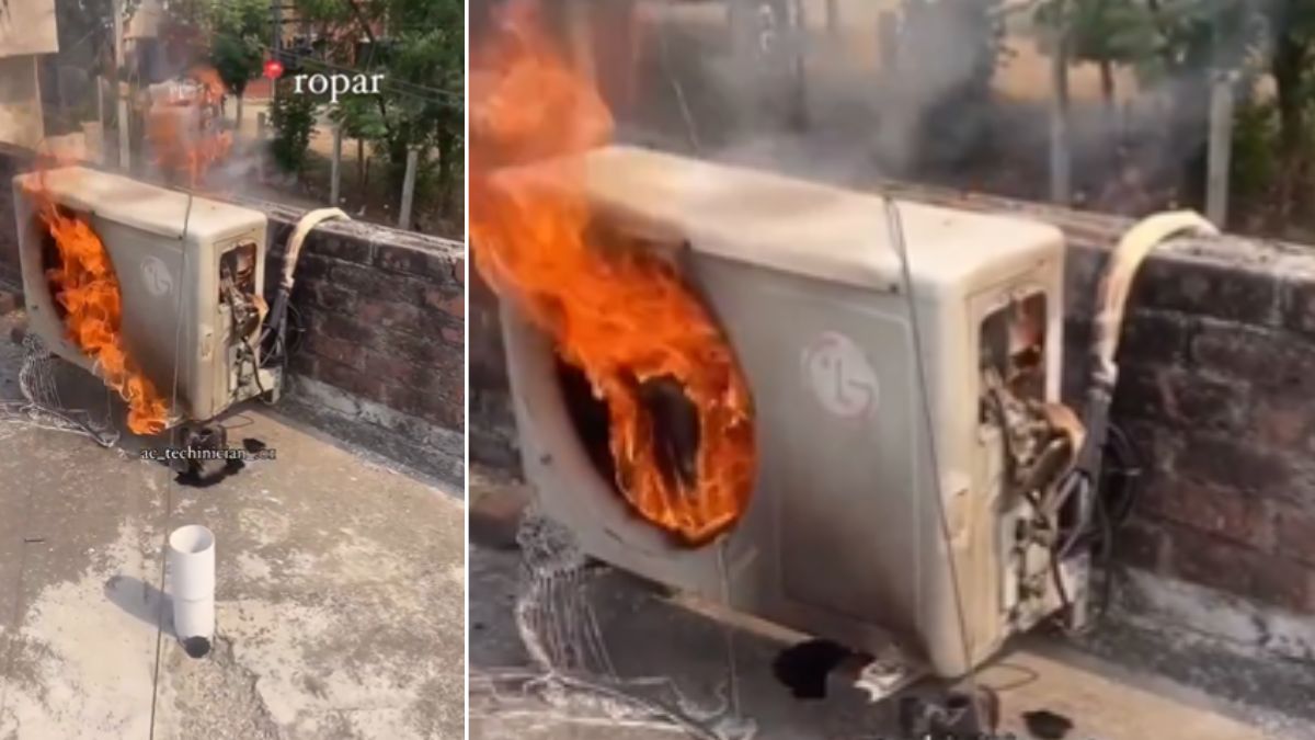 AC Compressor Blast Video Viral