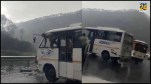 Chardham Badrinath Highway Bus Accident Video Snapshot