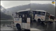 Chardham Badrinath Highway Bus Accident Video Snapshot