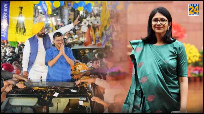 Arvind Kejriwal and Swati Maliwal