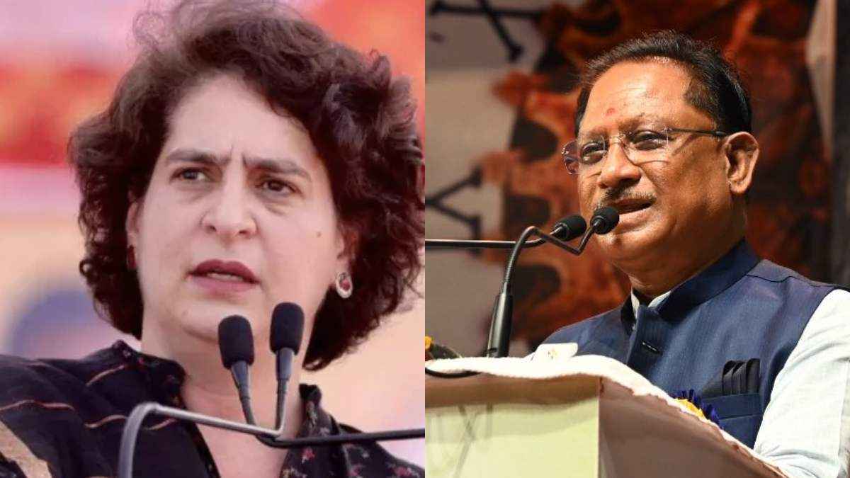 CM Vishnudev Sai Targtes Priyanka Gandhi