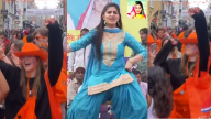 Foreigners Dancing On Sapna Choudhary Haryanvi Song
