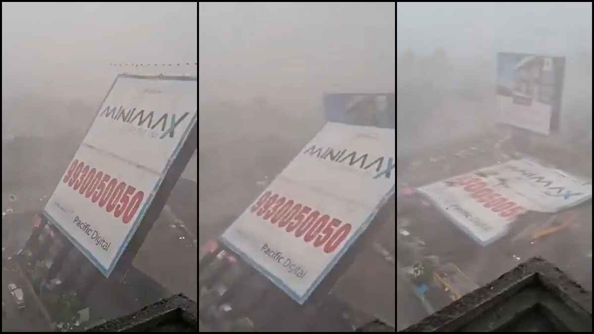 Hoarding Fell In Mumbai