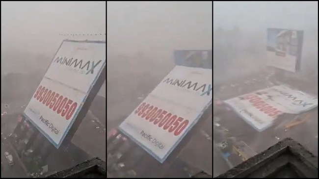 Hoarding Fell In Mumbai