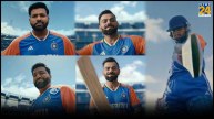 Virat Kohli Rohit Sharma in Team India New Jersey for T20 World Cup 2024