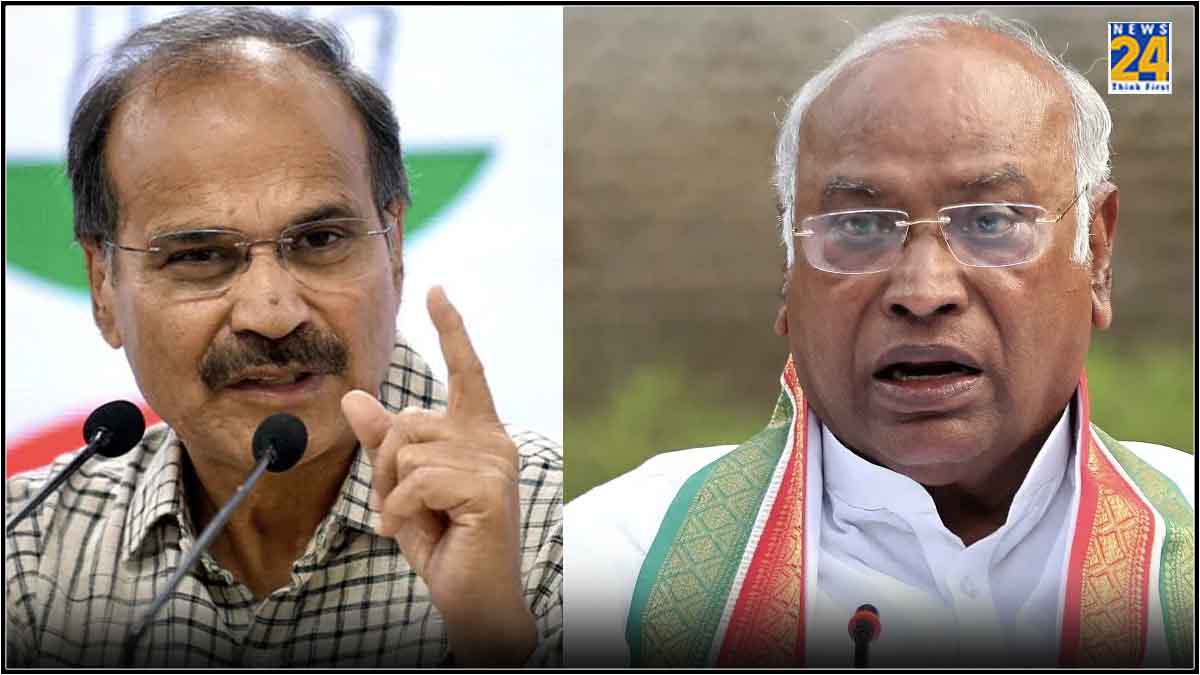 Mallikarjun Kharge-Adhir Ranjan Chowdhury