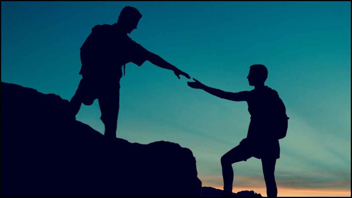 Man Helping Another Guy