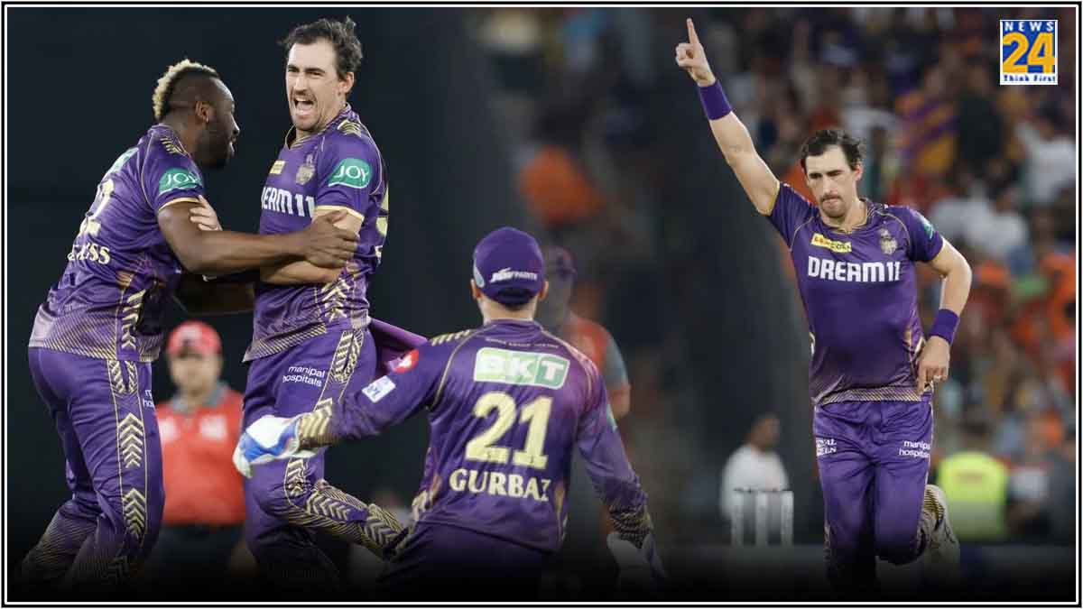 Mitchell Starc IPL 2024 Playoffs KKR vs SRH Kolkata Knight Riders Sunrisers Hyderabad