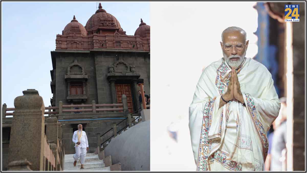 PM Modi Meditation Kanyakumari Rock Memorial