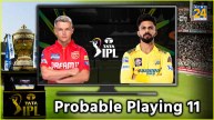 PBKS vs CSK Probable Playing 11 Punjab Kings Chennai Super Kings IPL 2024