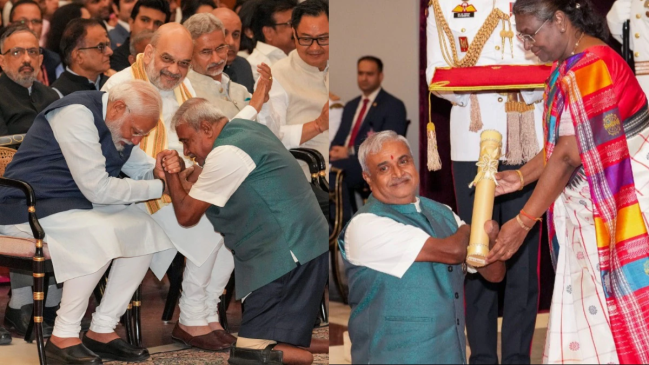 Padmashri to divyang social worker Dr KS Rajanna Padmashri to divyang social worker Dr KS Rajanna