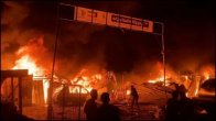 Refugee Camp Caught Fire In Israeli Strike