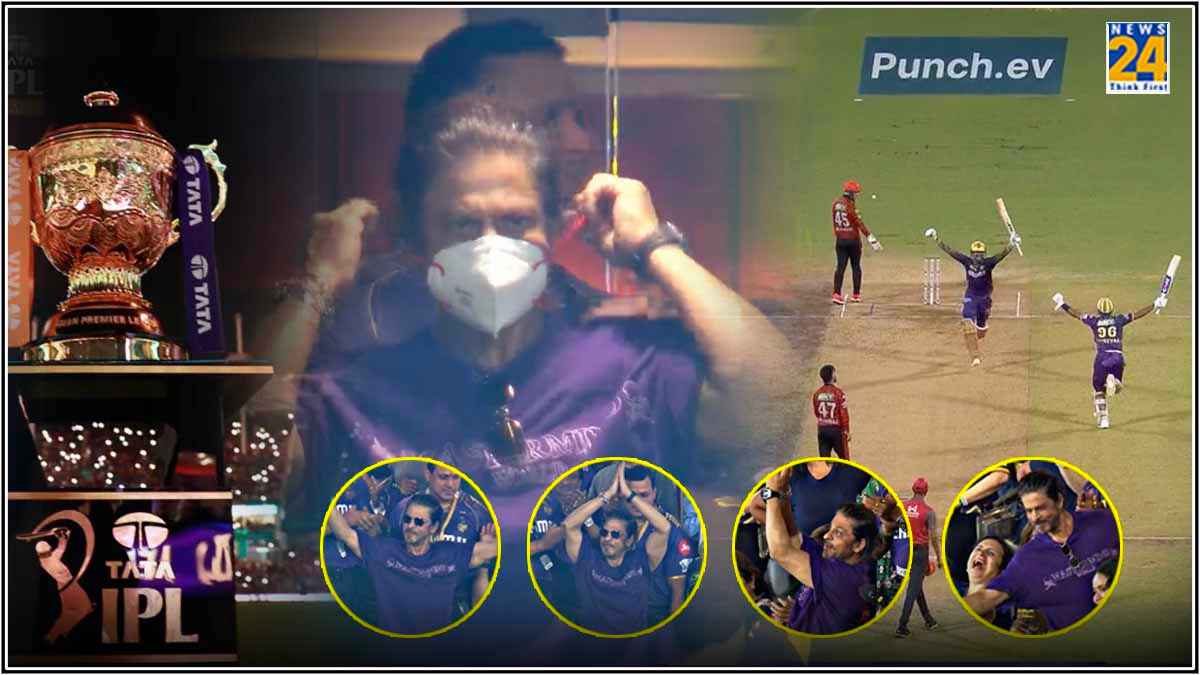 KKR vs SRH Shahrukh Khan showered love on Kolkata Knight Riders players IPL 2024 Final