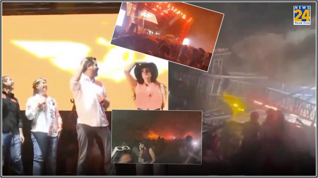 Stage Collapse During Election Rally In Mexico Stage Collapse During Election Rally In Mexico