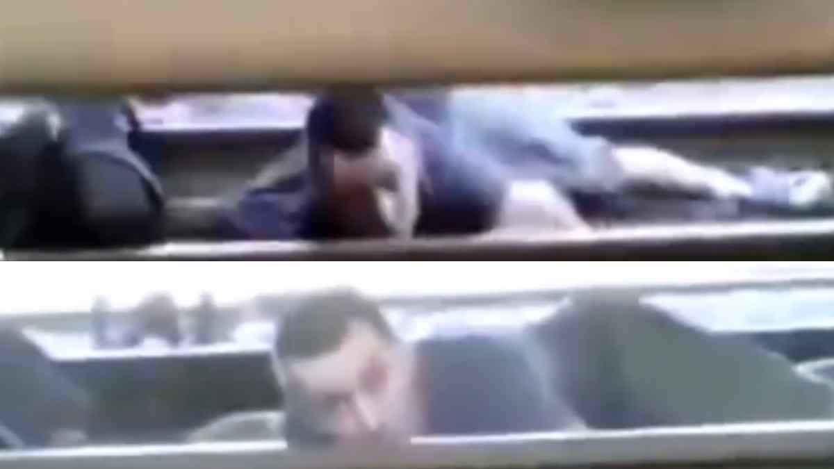 Train viral video