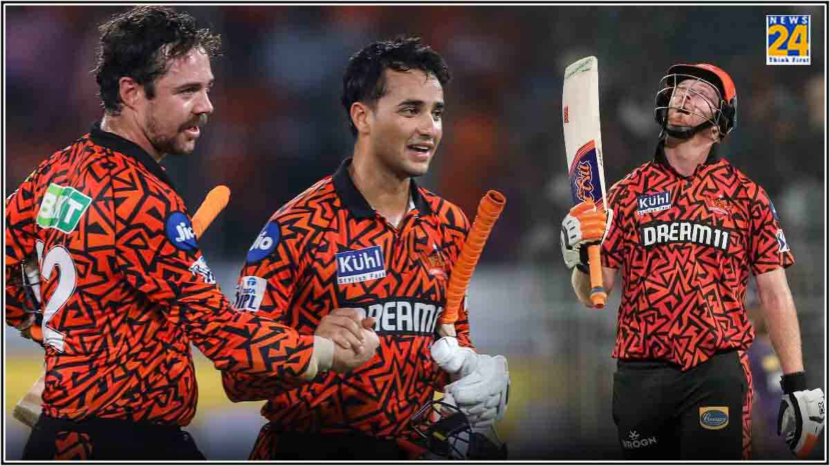 SRH vs RR Travis Head Abhishek Sharma Heinrich Klaasen T Natarajan Pat Cummins