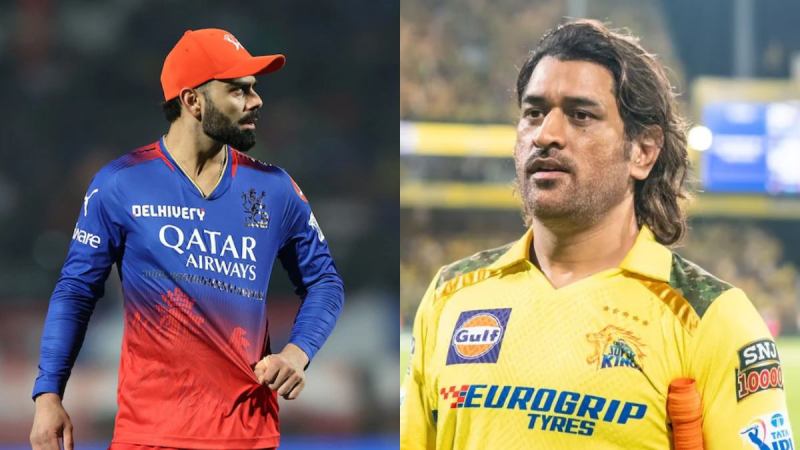 Virat Kohli MS Dhoni RCB vs CSK IPL 2024