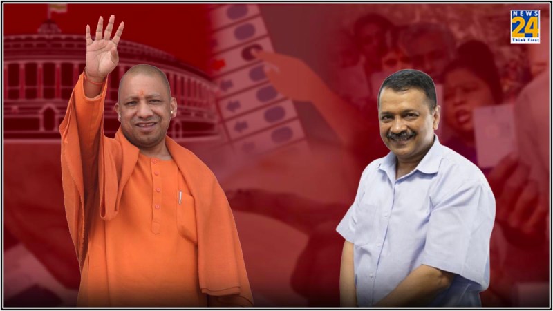 CM Yogi Adityanath-CM Arvind Kejriwal