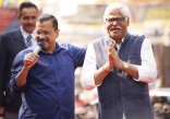 arvind kejriwal with mahabal mishra