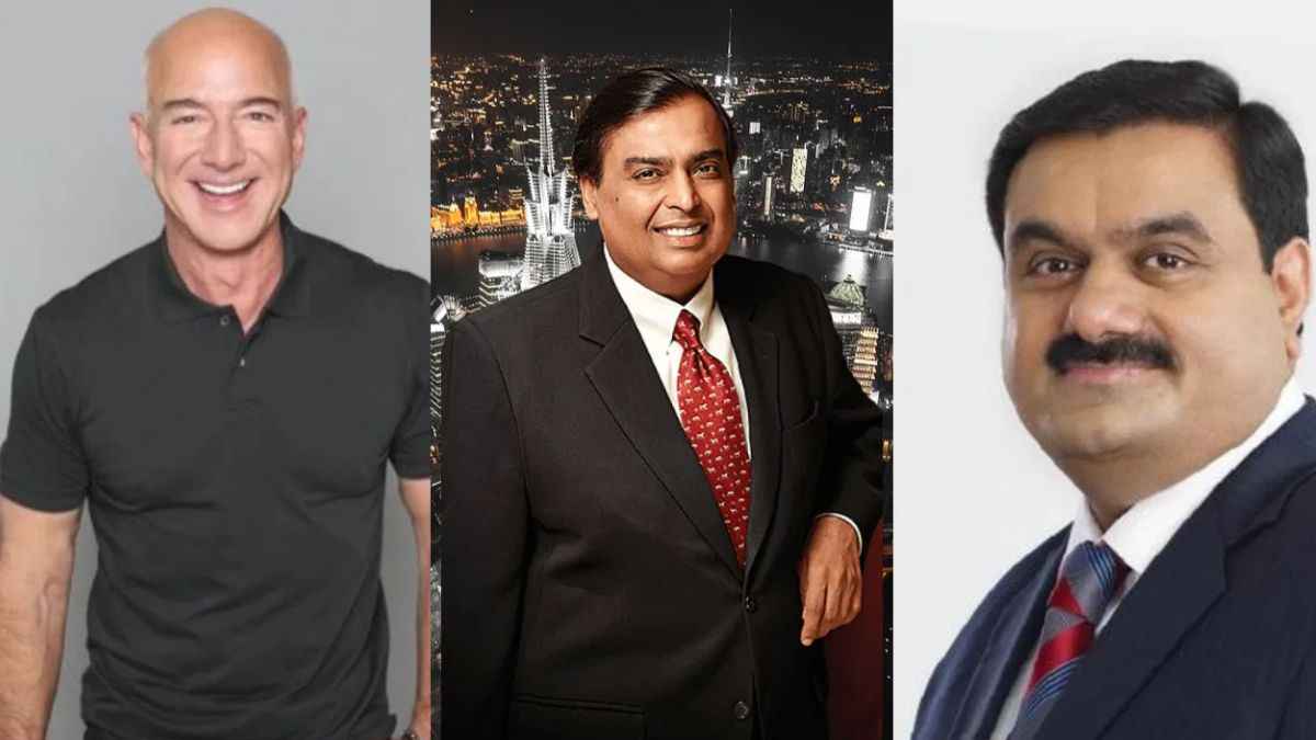 Amazon के मालिक जेफ बेजोस दुनिया के सबसे अमीर शख्स, जानें मुकेश अंबानी और गौतम अडानी क‍िस पायदान पर