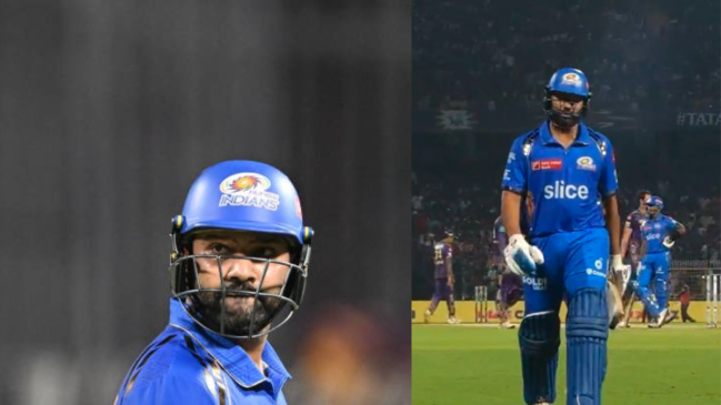 ipl 2024 kkr vs mi rohit sharma poor performance fans reaction t20 world cup 2024