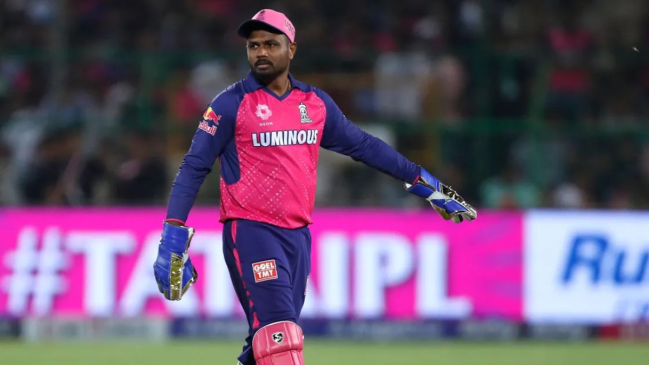 IPL 2024 Sanju Samson Fined umpires after controversial dismissal bcci dc vs rr